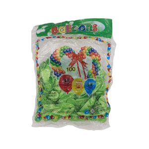 بادکنک سبز روشن 6 اینچ بسته 100 تایی