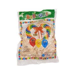 بادکنک سفید شیری 6 اینچ بسته 100 تایی