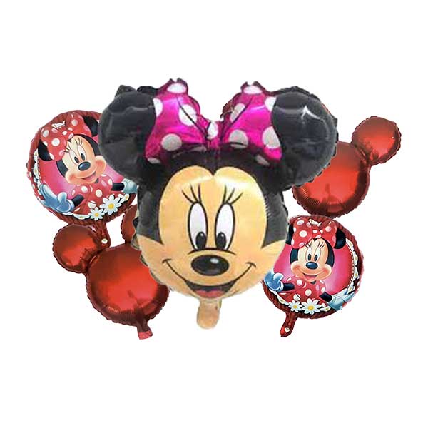 بادکنک ۵ تکه مینی موس صورتی