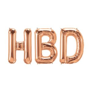 بادکنک hbd رزگلد (32 اینچ)