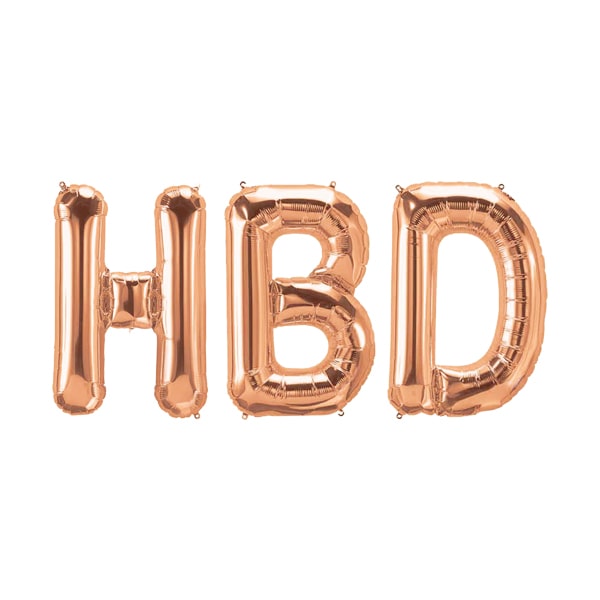 بادکنک hbd رزگلد (32 اینچ)