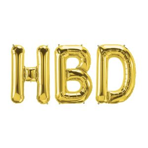 بادکنک hbd طلایی (32 اینچ)
