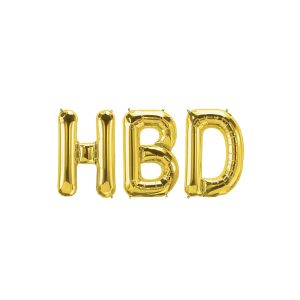 بادکنک hbd طلایی (16 اینچ)