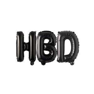 بادکنک hbd مشکی (16 اینچ)