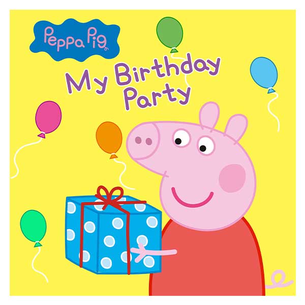 بنر تم پپا پیگ my birthday party