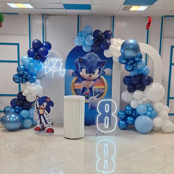 بادکنک آرایی تم سونیک