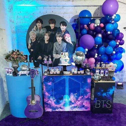 دکوراسیون تولد BTS