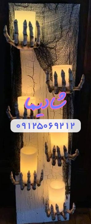 شمعها و تزئینات هالووینی برای تم تولد ونزدی